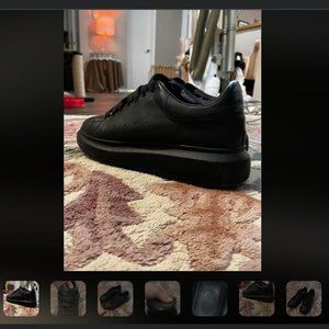 Alexander McQueen Oversized Sneaker in 'BLACK' (Calfskin) - US M Size 12